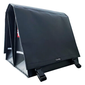 Dubbele Fietstas Mat Zwart Medium – 36 liter