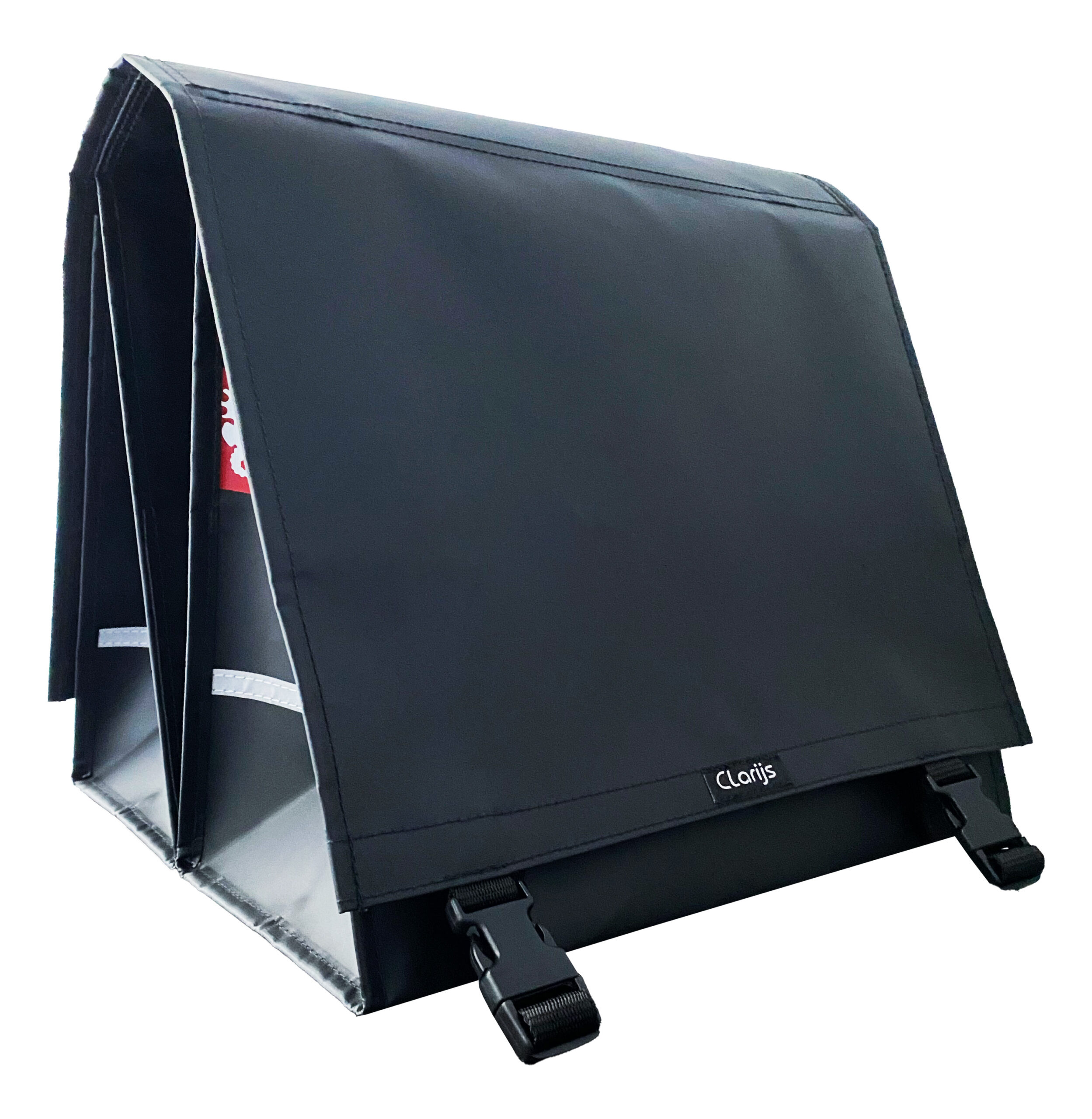 Dubbele Fietstas Mat Zwart Medium – 36 liter