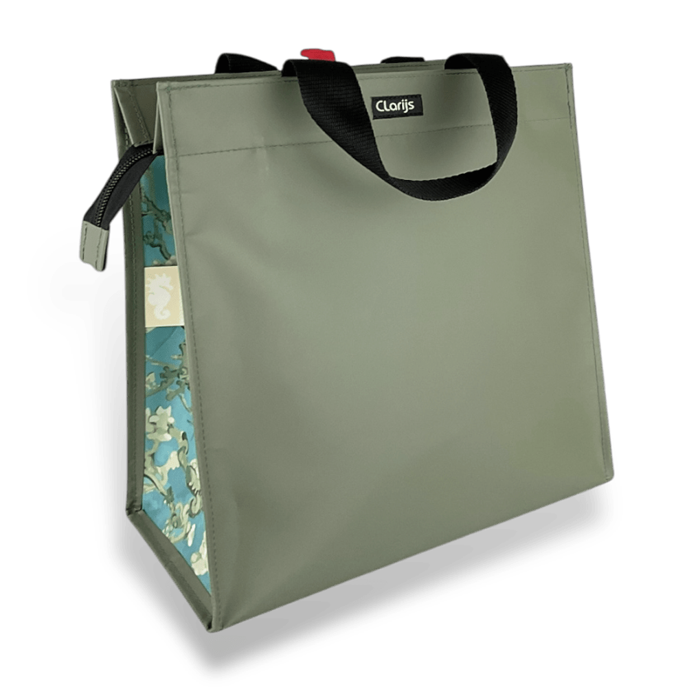 Zipper Enkele Fietstas – Mat Amandelbloesem