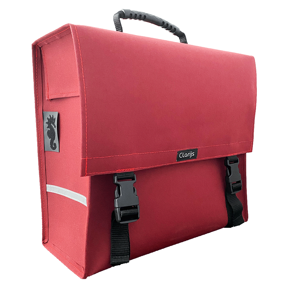 Sidewalker Enkele Fietstas – Excellent Rood