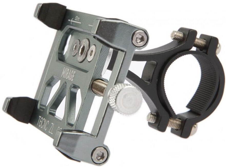 Mirage G20 aluminium – zwart Telefoonhouder